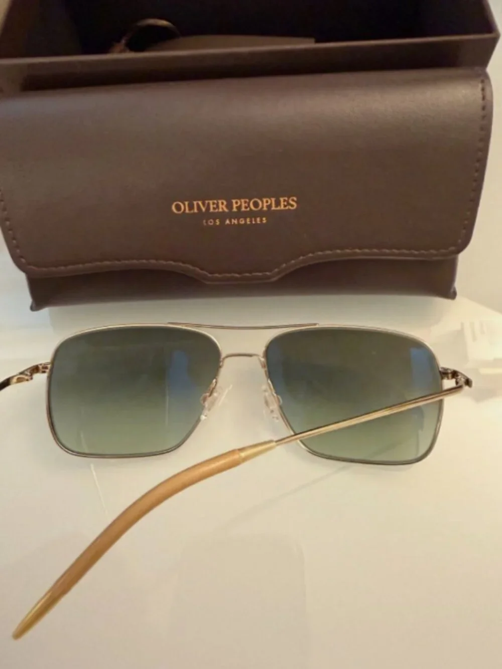 Clooney, Brosnan, Damon, Jon Bon Jovi's Fav~ OLIVER PEOPLES CLIFTON SUN MSRP$597